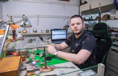 Jedini dubrovački urar: 'Imam 23 godine, zanat mi u krvi, učio sam od djeda, oca i strica'