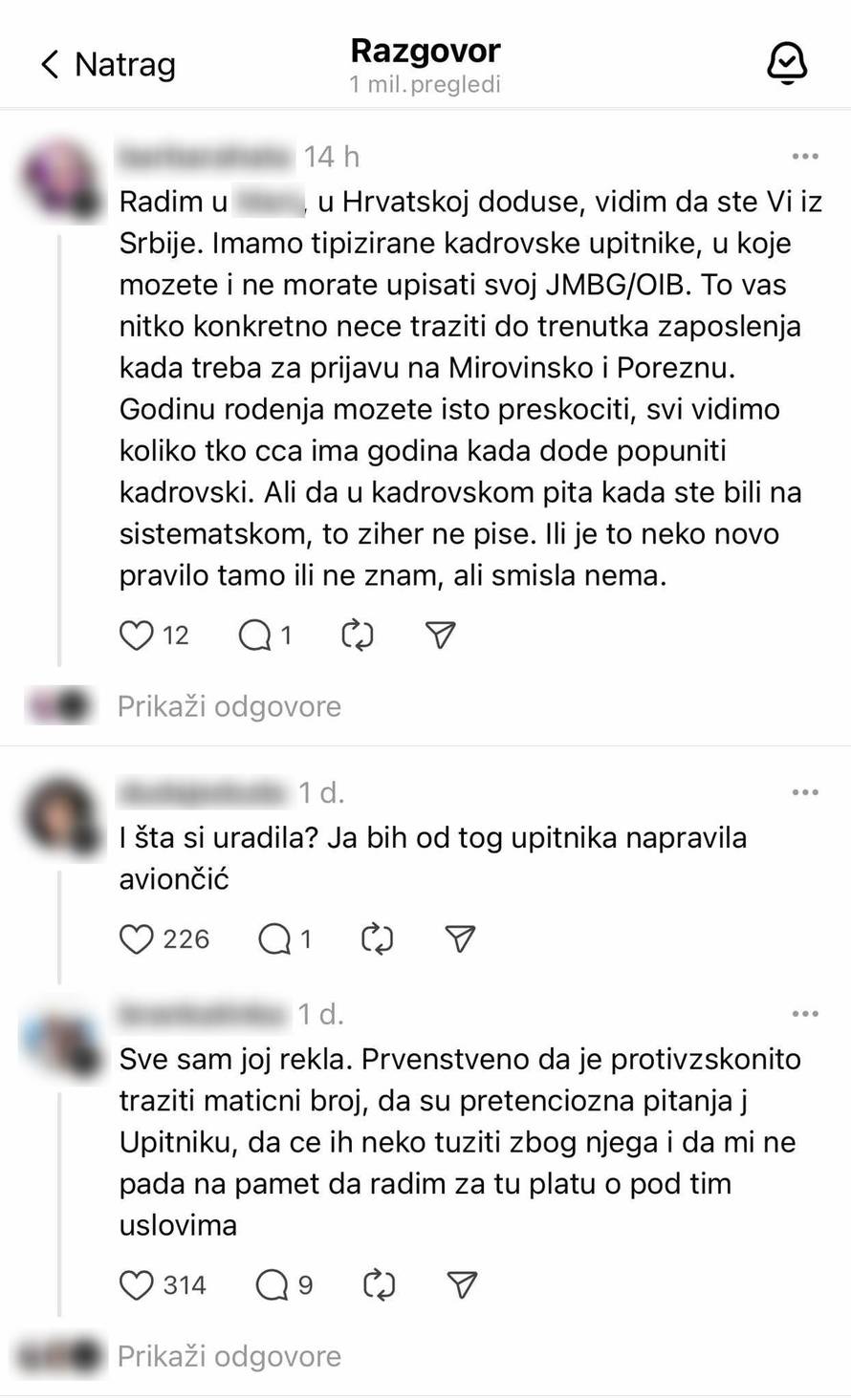 Šokirala ju pitanja na razgovoru za posao. Lanac trgovina je i u Hrvatskoj: Užas! A plaća 460 €!