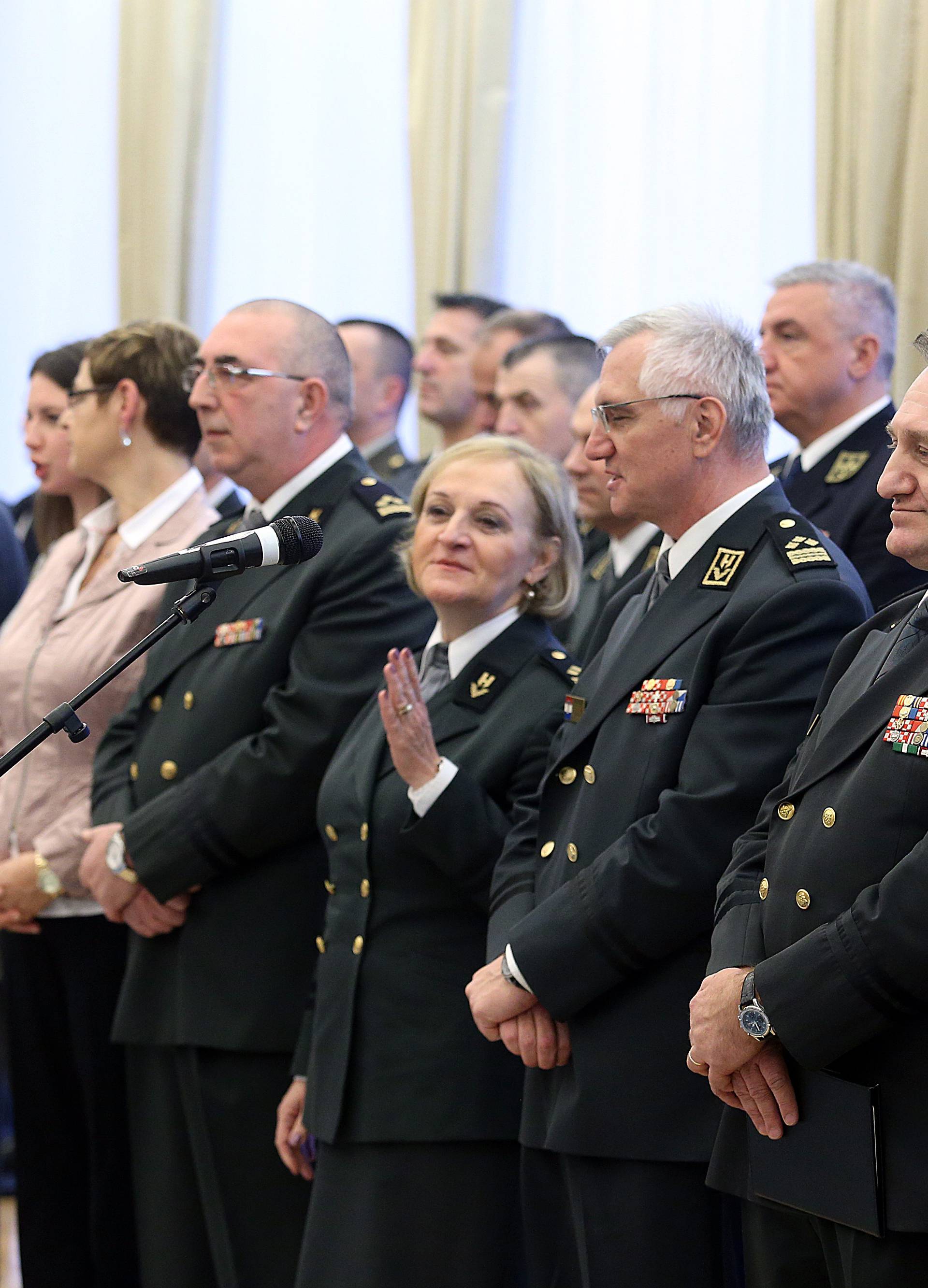 Umirovljeni generali i brigadiri na prijemu kod predsjednice