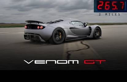 Tvde da je Venom GT najbrži auto, no Bugatti je malo brži...