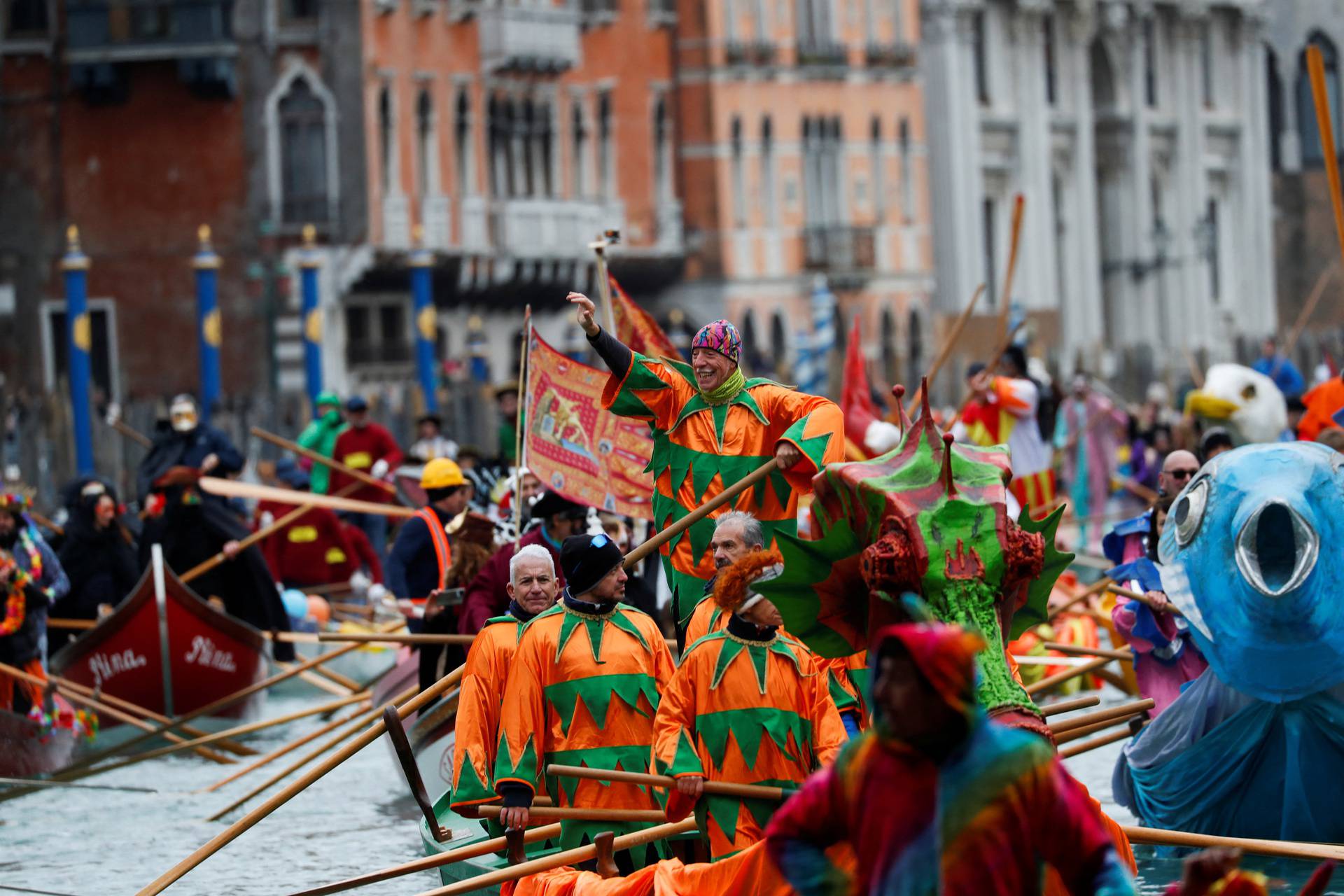 Annual Venice carnival, in Venice