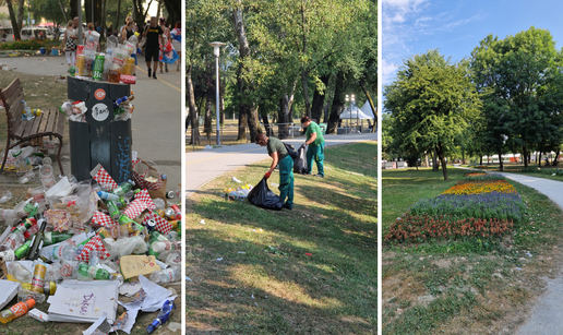 Pogledajte kako Bundek sada izgleda! Sinoć bila hrpa smeća, vrijedni čistači radili cijelu noć
