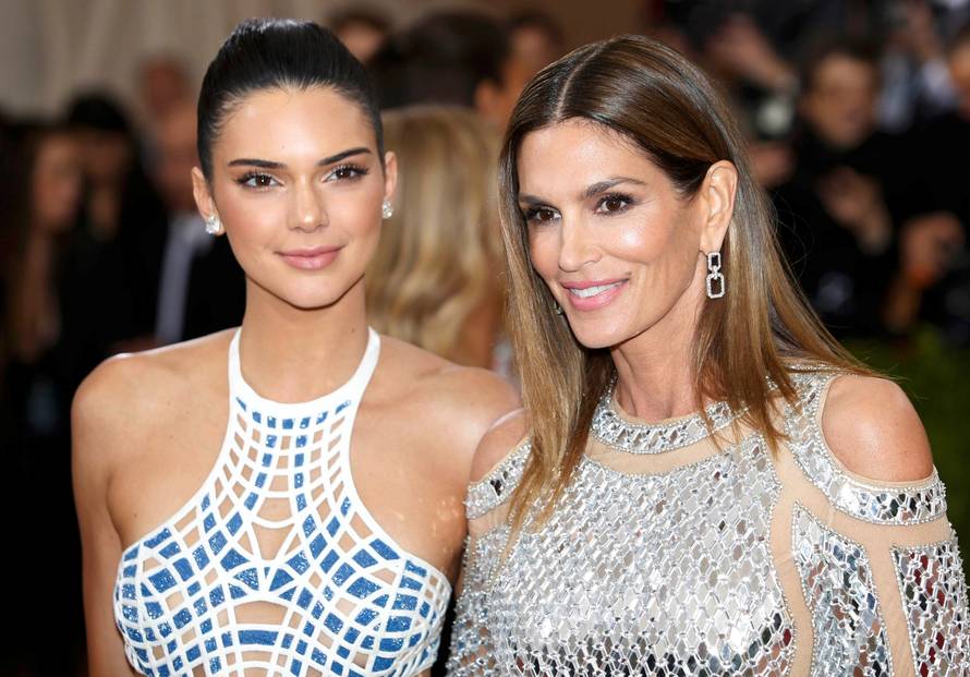 Television personality Jenner and model Crawford arrive at the Met Gala in New York