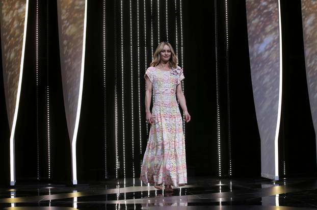 Jury member, actress and singer Vanessa Paradis arrives on stage for the opening ceremony and the screening of the film "Cafe Society" out of competition during the 69th Cannes Film Festival in Cannes