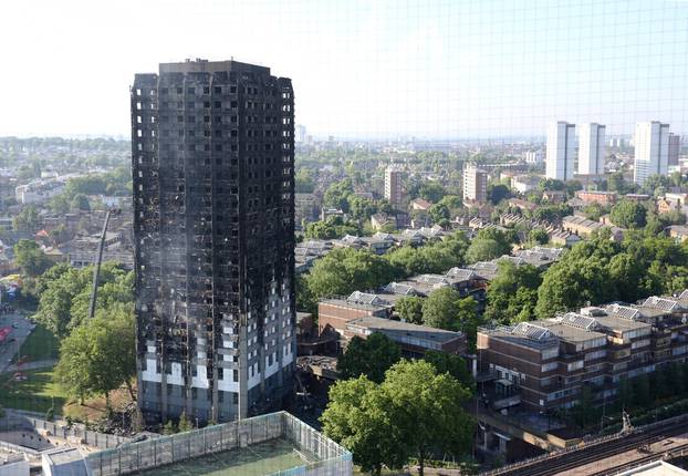 Tower block fire in London