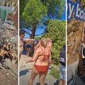 VIDEO DRAMA NA PLA&Zcaron;I Bor se sru&scaron;io na kupa&ccaron;e u Crikvenici