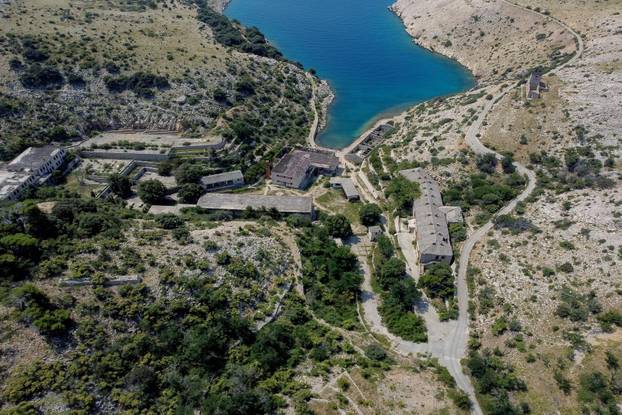 Pogled iz zraka na "Hrvatski Alcatraz"