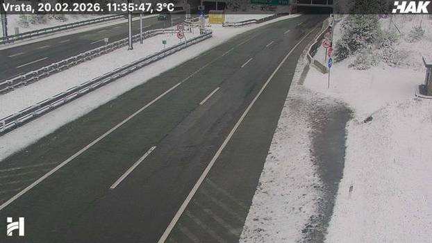 Pogledajte fotografije s kamera HAK-a, snijeg pada i u Zagrebu