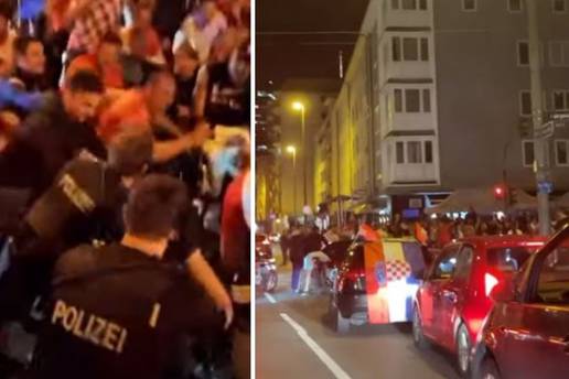 Pa ovako se ne slavi ni pobjeda Njemačke: Hrvati i 'die Polizei' napravili ludnicu u Frankfurtu!