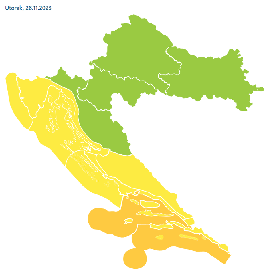 Stižu obilne kiše s grmljavinom i snijeg. Na snazi je meteoalarm i niz upozorenja: 'Budite oprezni'