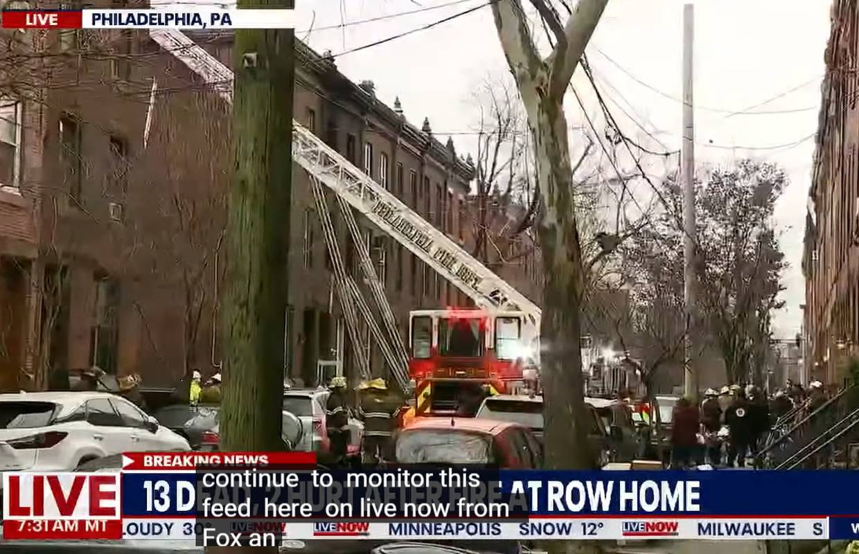 Požar u zgradi u Philadelphiji: Poginulo 13 ljudi, među njima ima i djece, ozlijeđeno dvoje