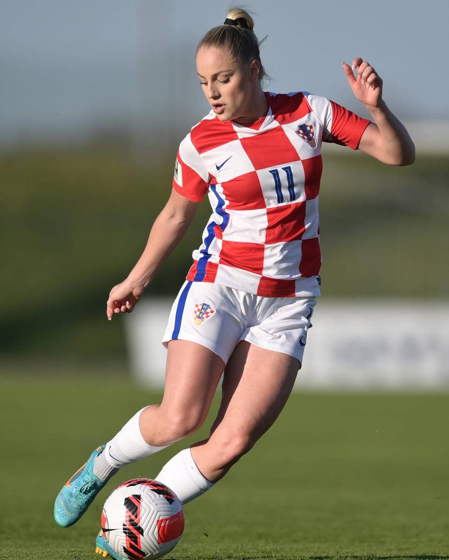 Velika Gorica: Nogometašice Hrvatske protiv Rumunjske u kvalifikacijskoj utakmici za SP