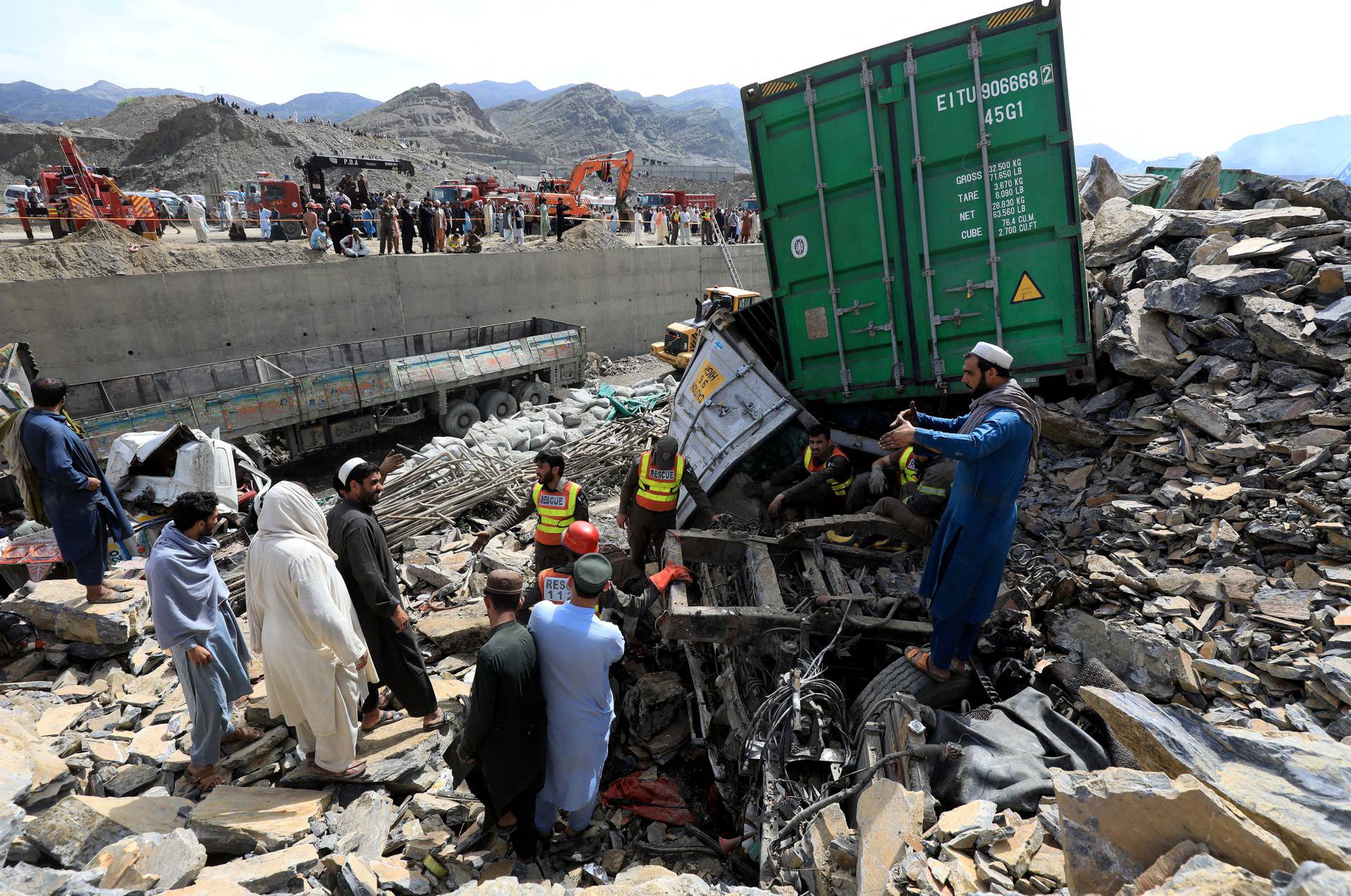 Landslide near Torkham border