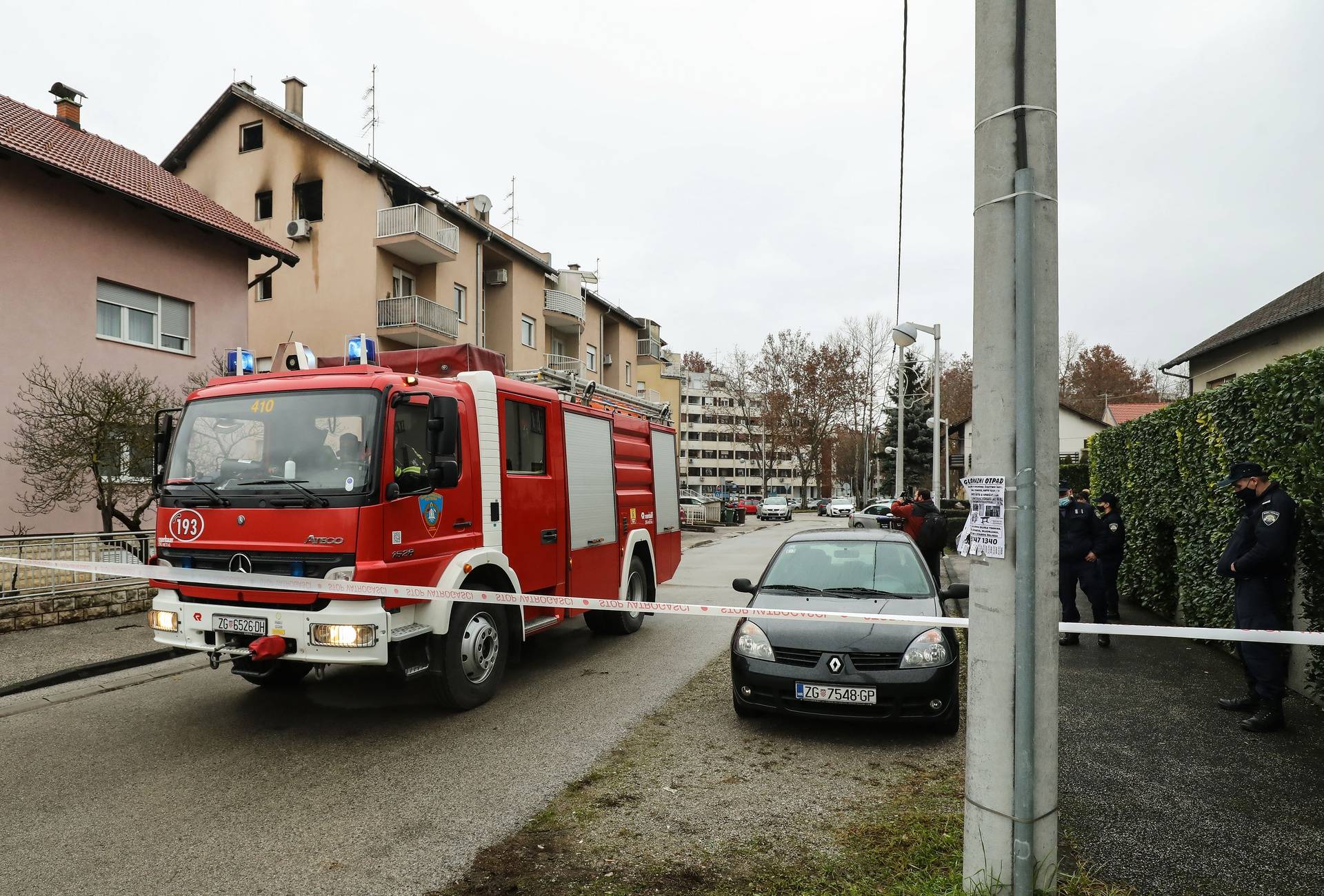 Na Božić gotovo cijeli izgorio stan u Zagrebu, par istrčao van, od šoka nisu mogli ni govoriti