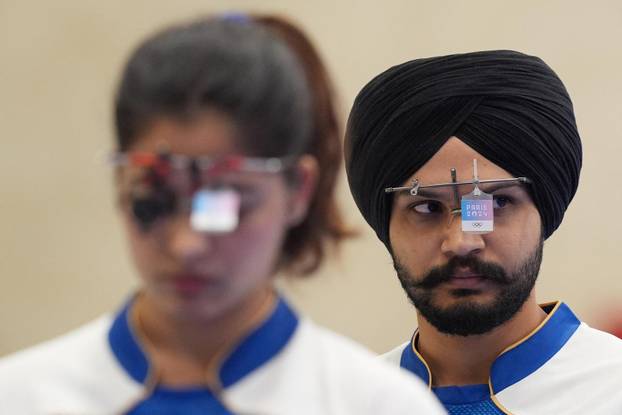 Shooting - 10m Air Pistol Mixed Team Bronze Medal