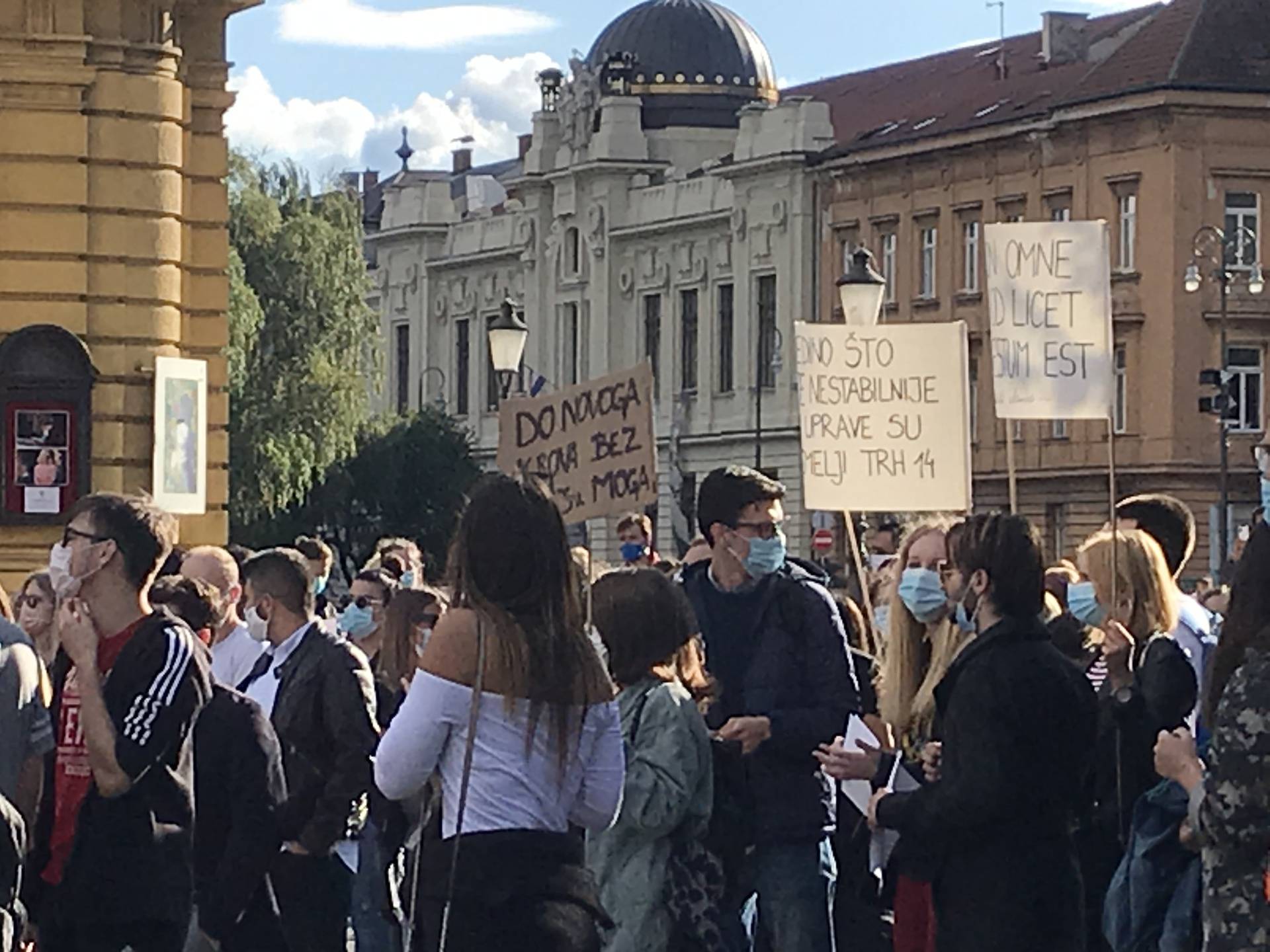 Studenti prosvjedovali protiv školarina: 'Prodajem stan u Zagrebu za semestar na Pravu'