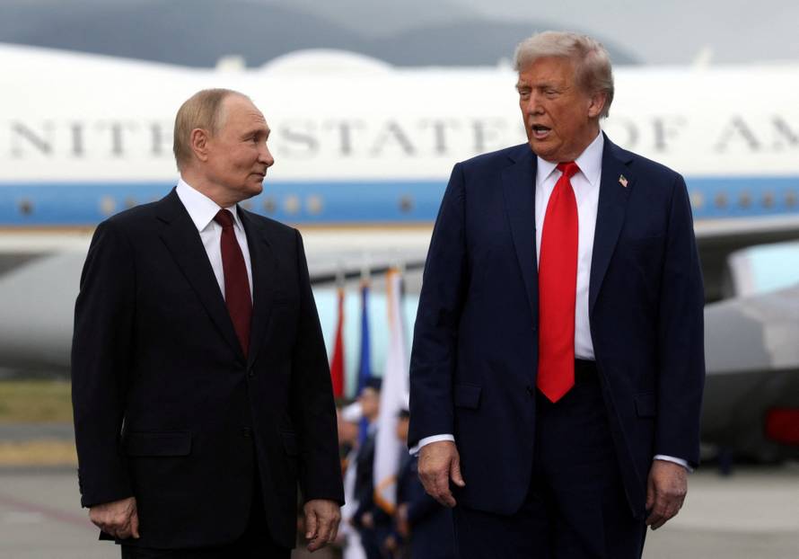 U.S. President Trump meets with Russian President Putin in Alaska