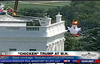 Piletom na napuhavanje rugaju se Trumpu ispred Bijele kuće