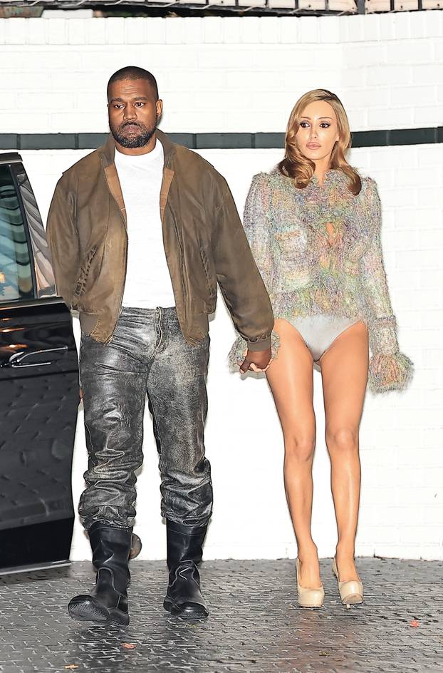 *PREMIUM-EXCLUSIVE* Happy Ye! Kanye West and Bianca Censori Turn Heads After 2 A.M. Chateau Marmont Dinner