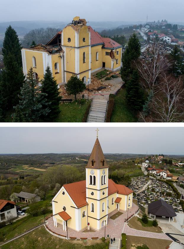 Obnovljena crkva u Kravarskom koja je postala simbol stradanja u potresu