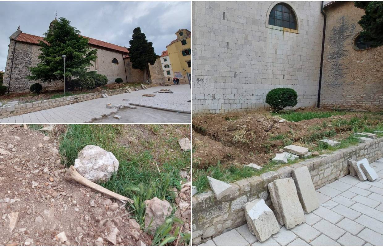 Ljudske kosti iz 15. stoljeća tjedan dana stajale razbacane po travnjaku u centru Šibenika