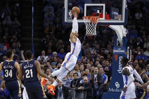 NBA: New Orleans Pelicans at Oklahoma City Thunder