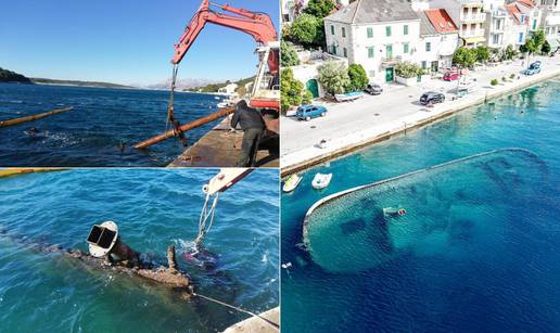 Brački 'Titanic' režu dio po dio, cijena vađenja - 180.000 kuna