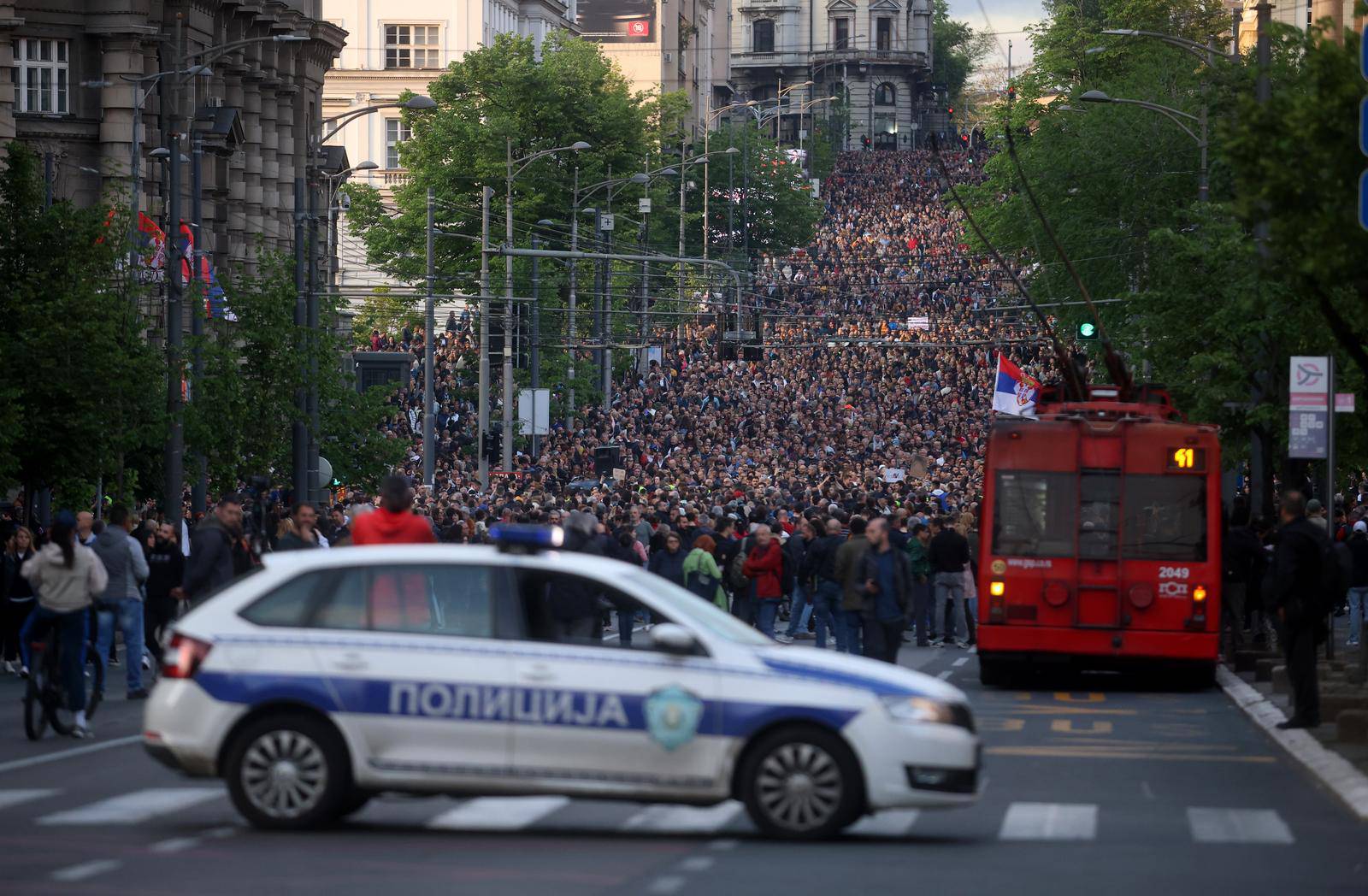 Beograd: Prosvjed "Srbija bez nasilja" organiziran bez obraćanja političara