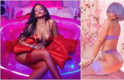Rihanna se ponovno skinula: Pozirala s ljubičastom perikom