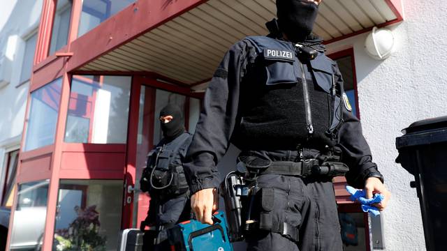 German police, which also involved Germany's GSG9 special operations police unit, raid sites across Germany