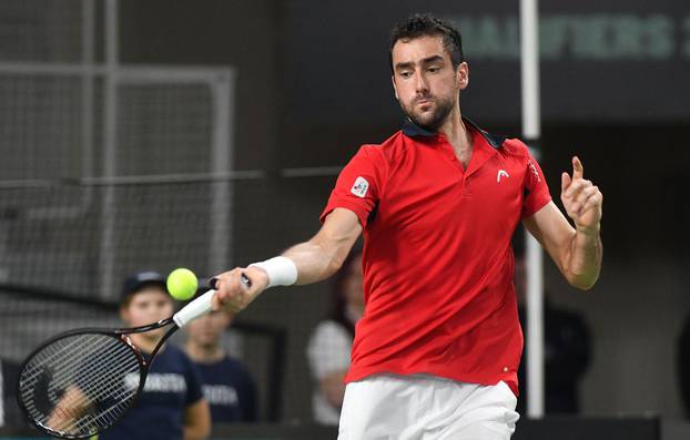 Varaždin: Davis Cup, meč Marin Čilić - Zizou Bergs