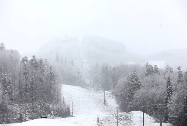 Na Platku je pao snijeg