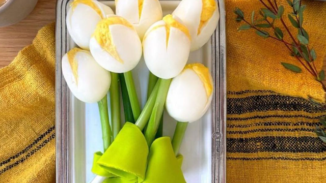 Tulipani od jaja i mladog luka bit će instagramičan dodatak svakom uskršnjem stolu
