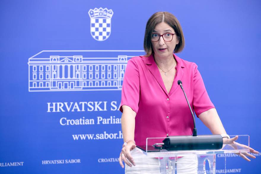 Konferencija za medije Marijane Puljak nakon sjednice Predsjedni&scaron;tva Sabora