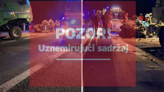 VIDEO Horor kod Osijeka! Zabio se u kombajn. Policija objavila detalje stravične nesreće...