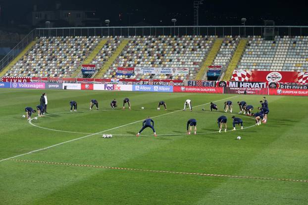 Rijeka: Trening nogometne reprezentacije na Rujevici uoči utakmice s Ciprom