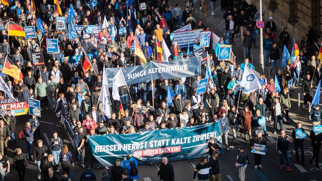 AfD demonstration for energy security and inflation protection