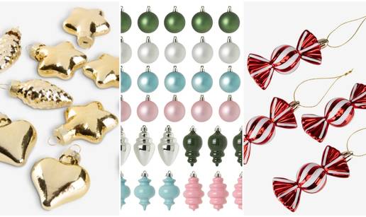 FOTO Pregledali smo ponudu ukrasa za bor - slatke kuglice, raskošne figurice, mašnice...