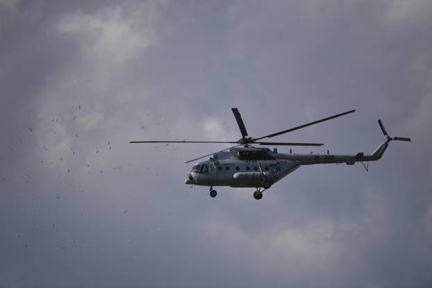 Zagreb: Generalna proba svečanog vojnog mimohoda - zračne snage 