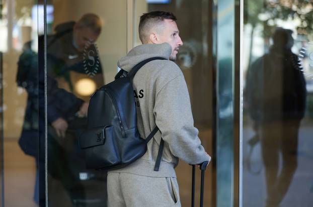 Zagreb: Okupljanje hrvatske nogometne reprezentacije