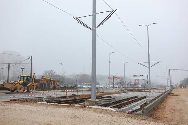 Radovi na Sarajevskoj cesti, proširenje ceste i gradnja nove tramvajske rute