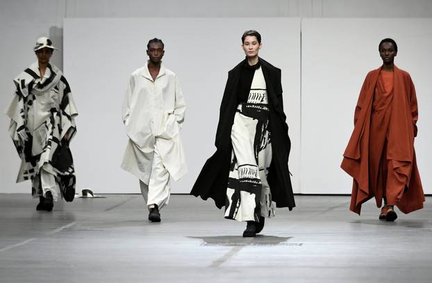 Issey Miyake collection show at Paris Fashion Week