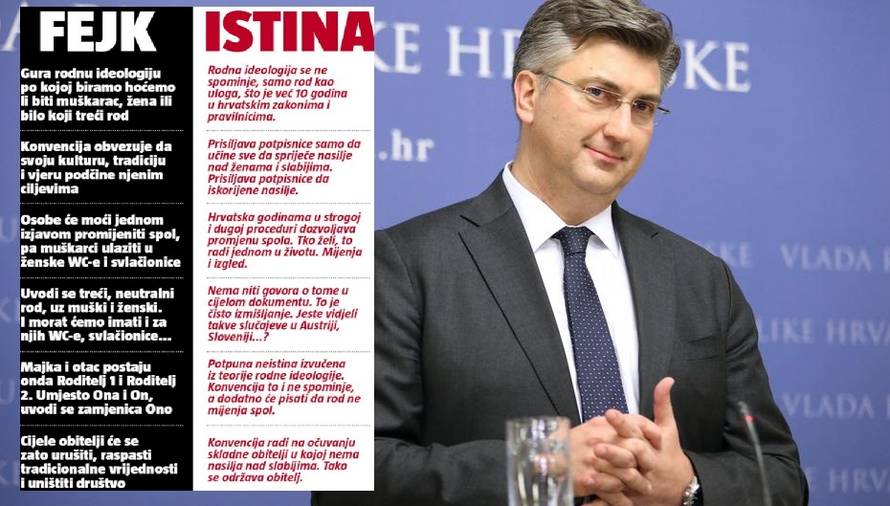 Konvencija ne uvodi treći spol, istospolni brak, a spol ostaje