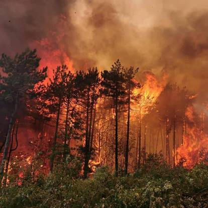 Strašne fotografije s požarišta: Buktinja ne jenjava, vatrogasci padaju s nogu od umora