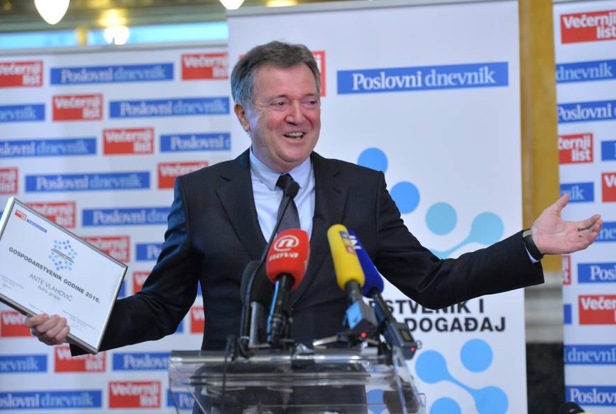Ante Vlahović, čelnik Adrisa, je gospodarstvenik 2016. godine