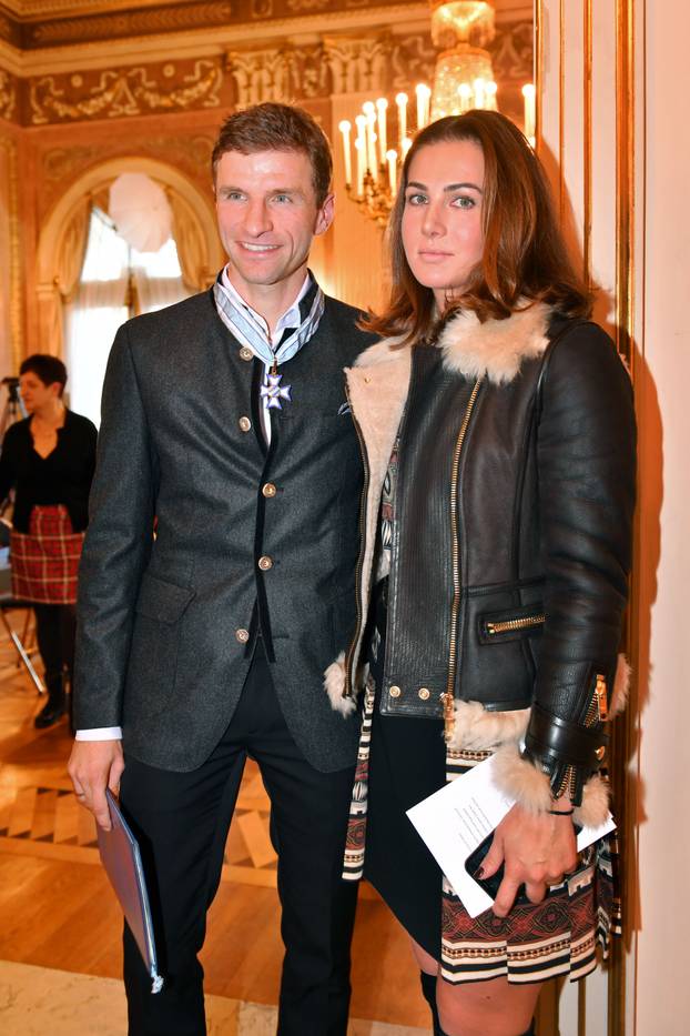 Awarded the Bavarian Order of Merit in the Prinz Carl Palais.