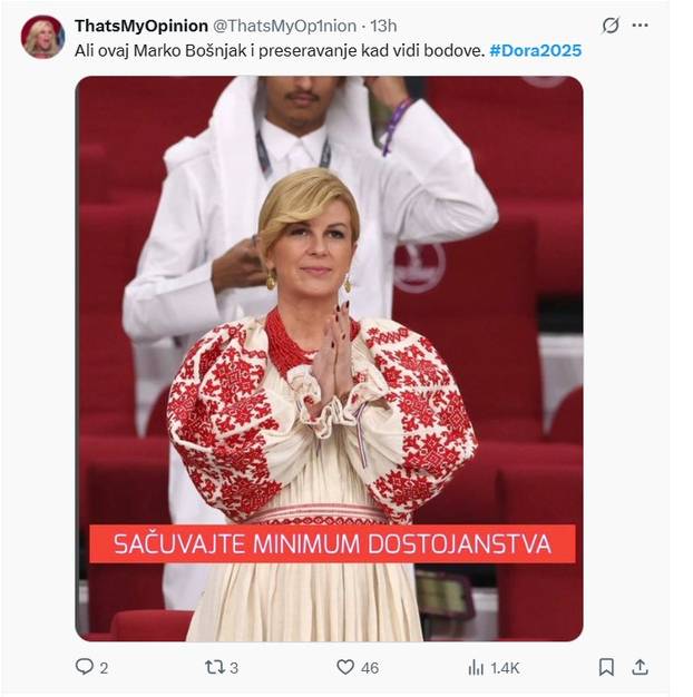 FOTO Pljušte reakcije nakon Dore, ovo su memovi: 'Tko ovo pušta? Što je s glasom? A ton?'