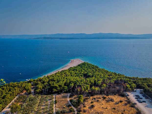 Fotografije iz zraka plaže Zlatni rat koja je promijenila svoj oblik