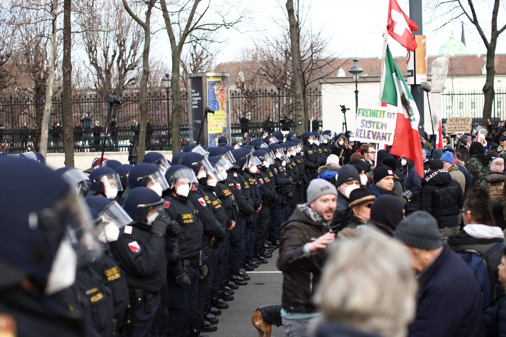 Demonstration against COVID-19 measures in Vienna