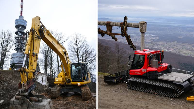 FOTO Počela izgradnja nove čeverosjedežnice na Sljemenu